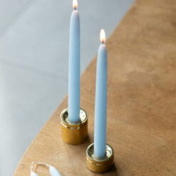 Набір блакитних столових свічок, 4 шт