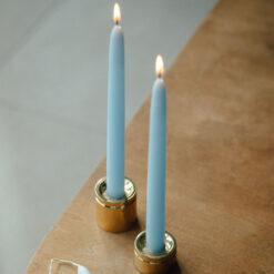 Набір блакитних столових свічок, 4 шт