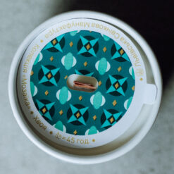 Свічка із соєвого воску з ароматом "хвоя"