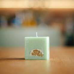 "Лимонна вербена", свічка-куб з ароматом вербени та імбиру