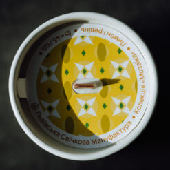 Свічка із соєвого воску з ароматом "лимон і ревінь"