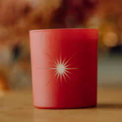 Свічка "Різдвяна" із соєвого воску з ароматом "кедр та бергамот"