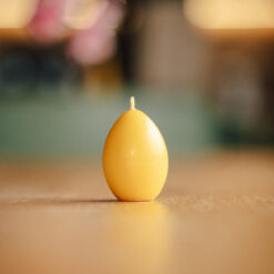 Свічка-яйце із бджолиного воску, 6 см