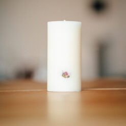 "Трояндова таємниця", свічка-циліндр 6х12 см з ароматом троянди та рожевого перцю