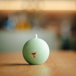 "Лимонна вербена", свічка-куля з ароматом вербени та імбиру