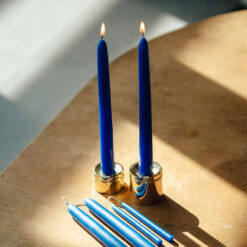 Набір синіх столових свічок, 4 шт
