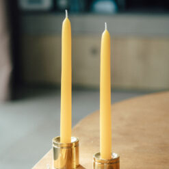 Набір жовтих столових свічок, 4 шт